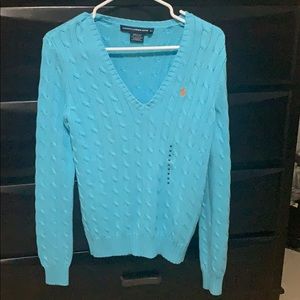 Polo Cable-knit Sweater